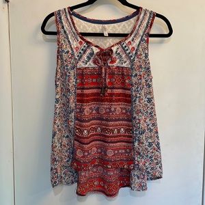 Colorful flowy tank top!
